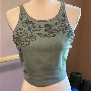 Athleta floral tank/sports bra M